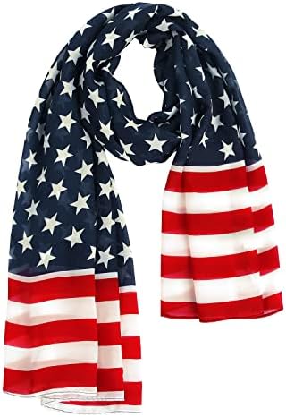 Modena Unisex Stripes and Stars American Americana Flag Reversible